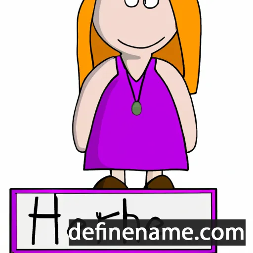 cartoon of the name Heather