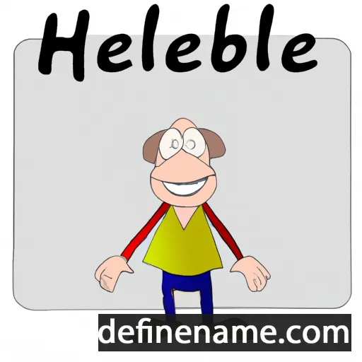 cartoon of the name Hebel