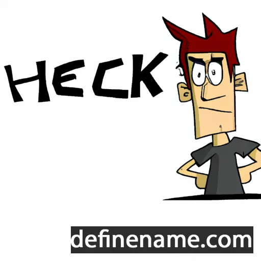 cartoon of the name Heck