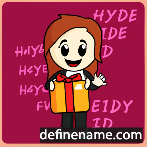 cartoon of the name Hediye