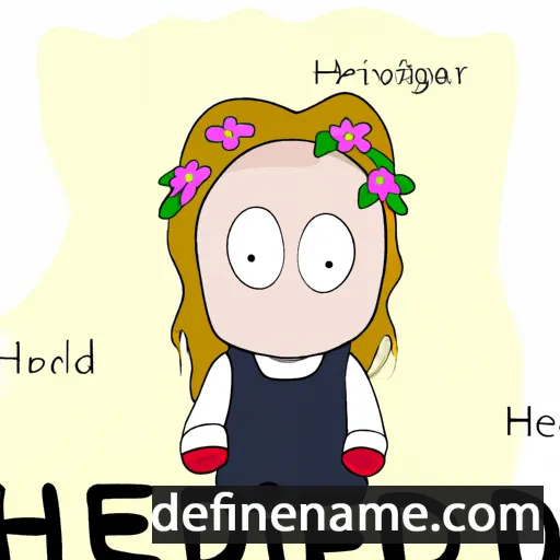 cartoon of the name Hedvig