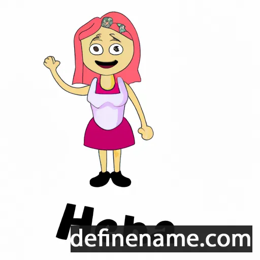 cartoon of the name Hefina