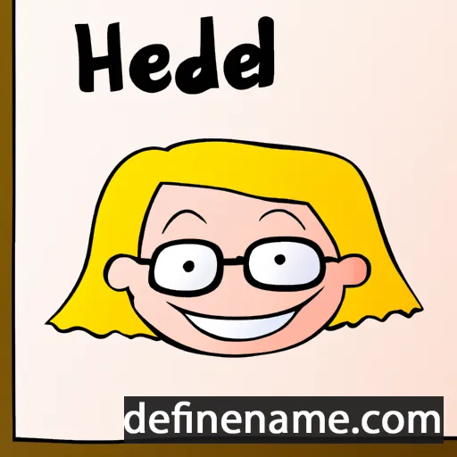 cartoon of the name Heide