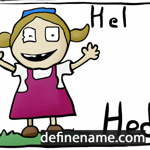 cartoon of the name Heidi