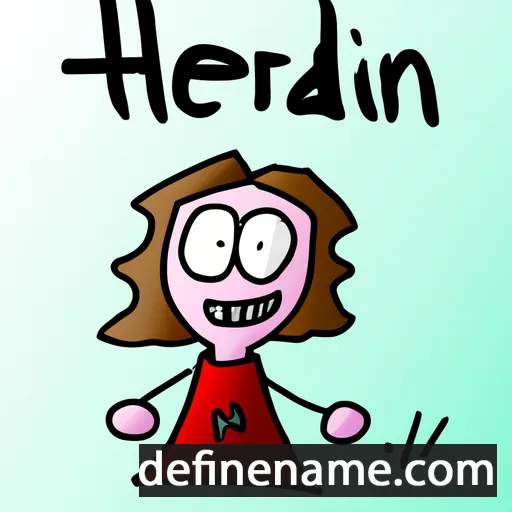 cartoon of the name Heidrun