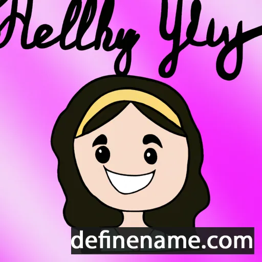 cartoon of the name Heilyn