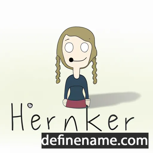 cartoon of the name Heinrike