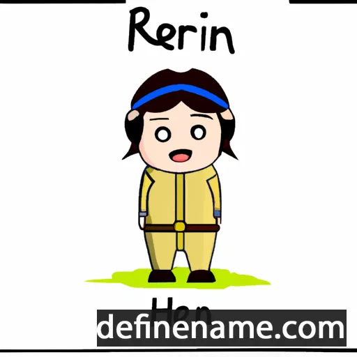 cartoon of the name Heirani