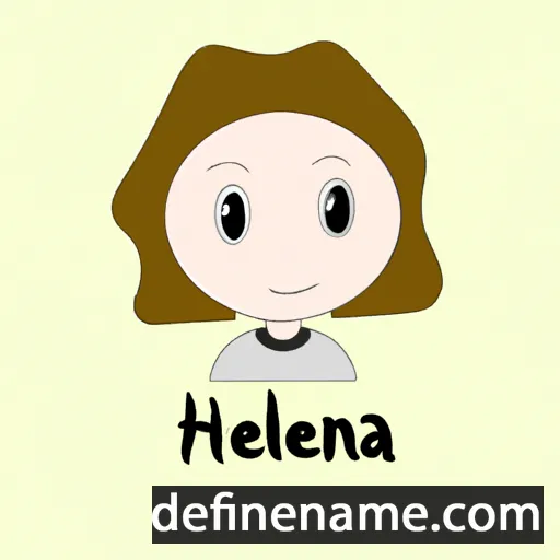 cartoon of the name Heléna