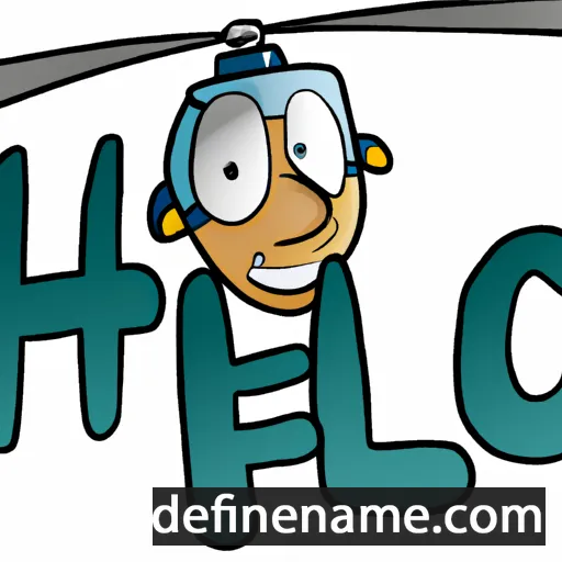 cartoon of the name Heli