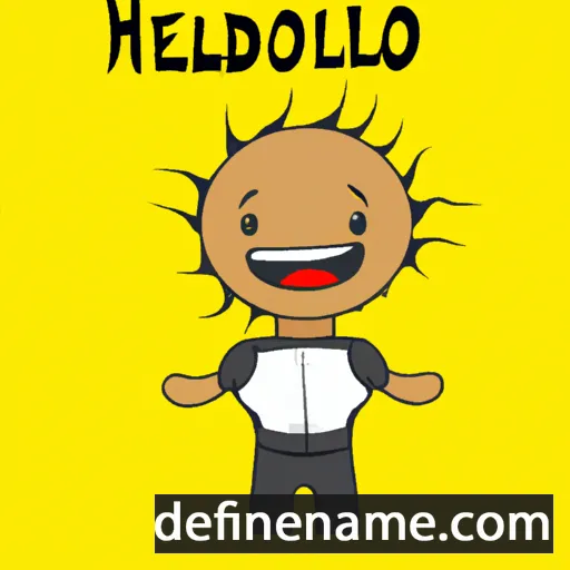 cartoon of the name Heliodoro