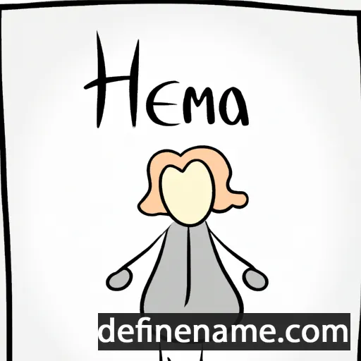 cartoon of the name Helma