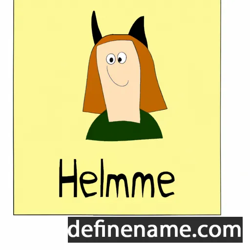 cartoon of the name Helmine