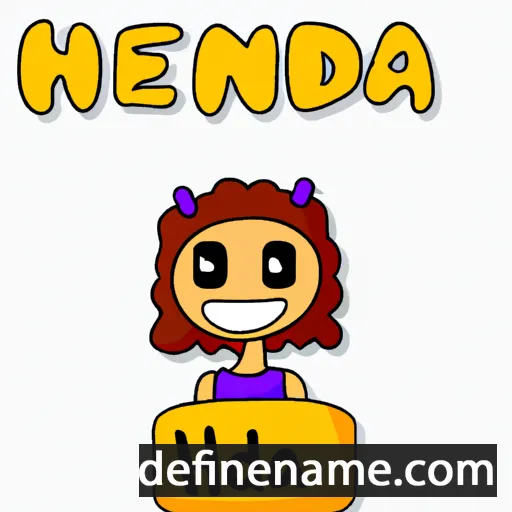 cartoon of the name Henda