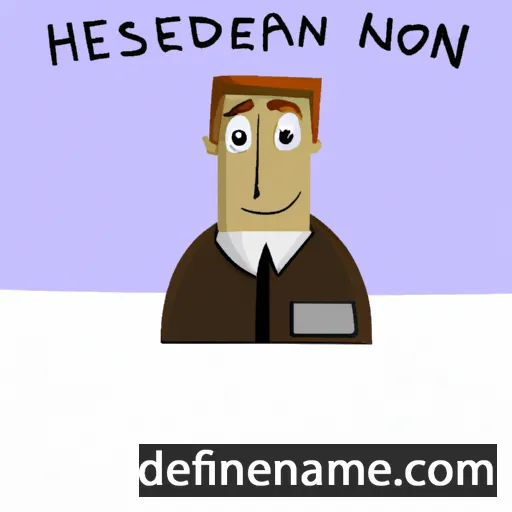 cartoon of the name Henderson