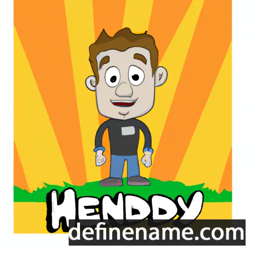 cartoon of the name Hendry