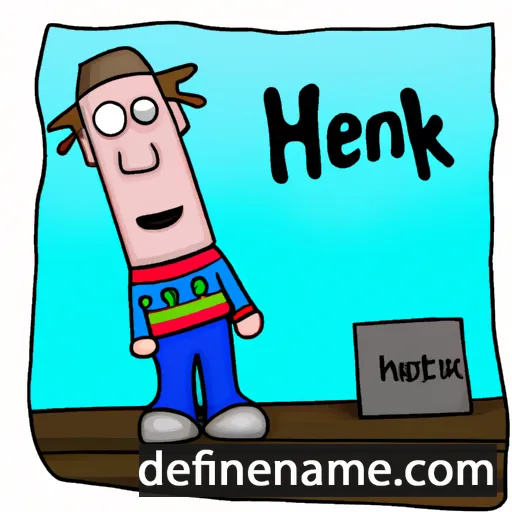 cartoon of the name Henk