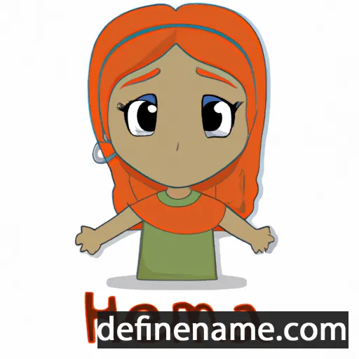 cartoon of the name Henna