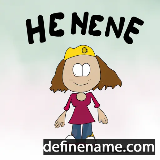 cartoon of the name Hennie