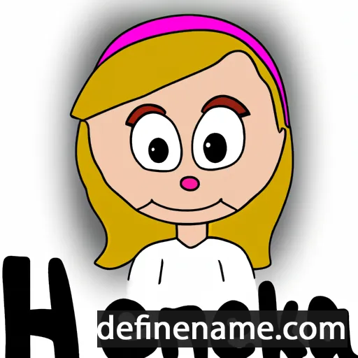 cartoon of the name Henrika