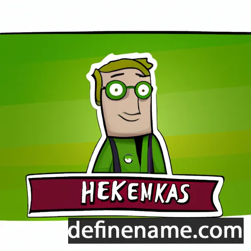 cartoon of the name Henrikas