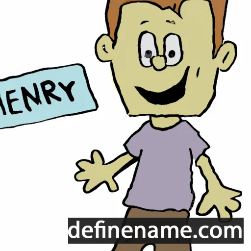 cartoon of the name Henry