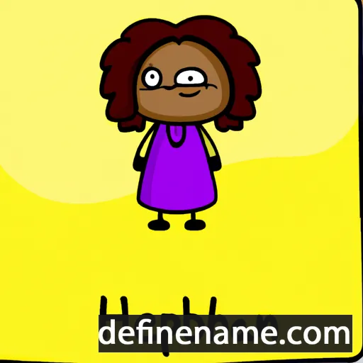 cartoon of the name Hephzibah