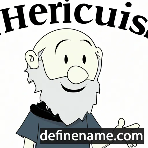 cartoon of the name Heraclitus