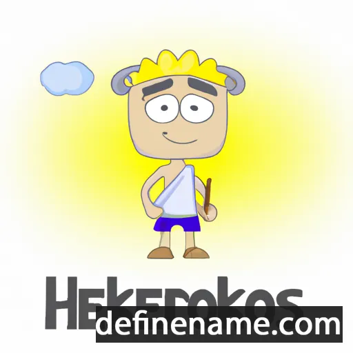 cartoon of the name Herakleitos