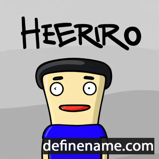 cartoon of the name Heriberto