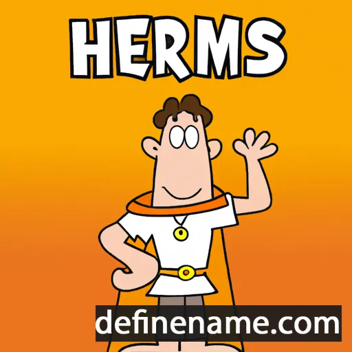 cartoon of the name Hermes