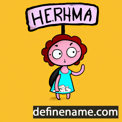 cartoon of the name Hermínia