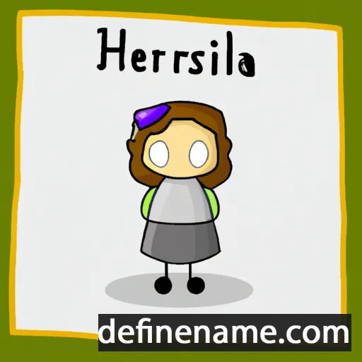 cartoon of the name Hersilia