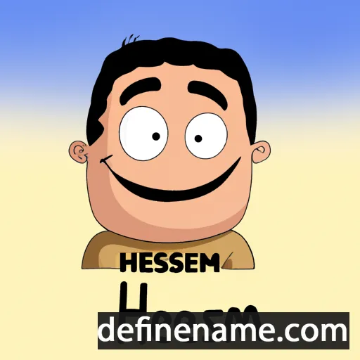 cartoon of the name Hesham