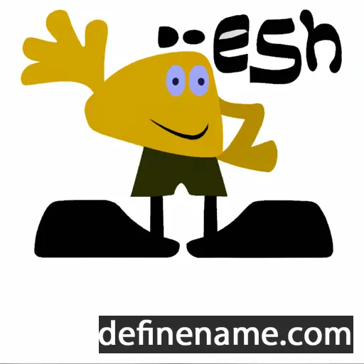 cartoon of the name Heshel