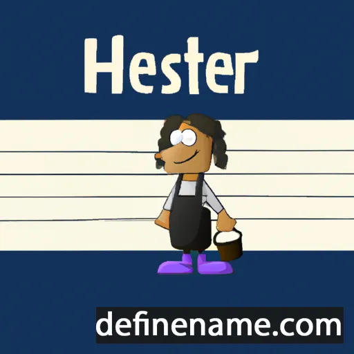 cartoon of the name Hester