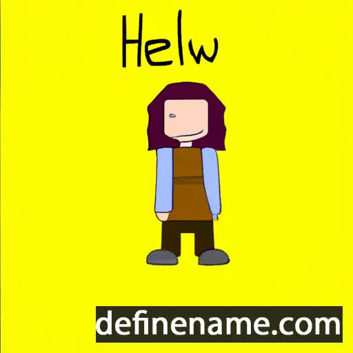 cartoon of the name Heulwen