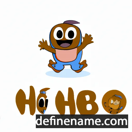 cartoon of the name Hibo