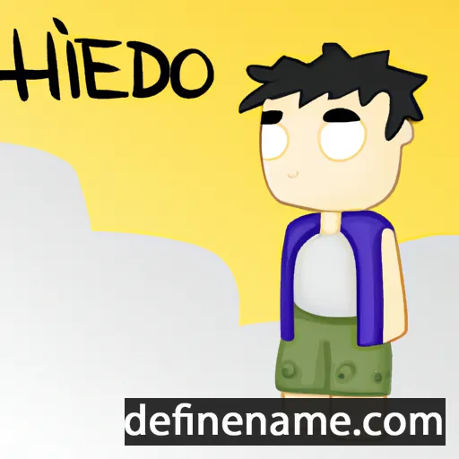 cartoon of the name Hideo