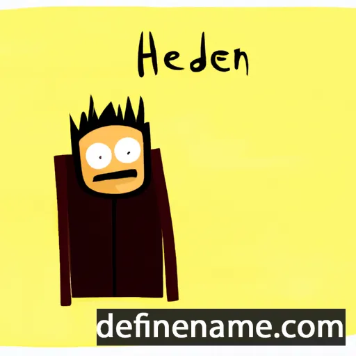 cartoon of the name Hienadz