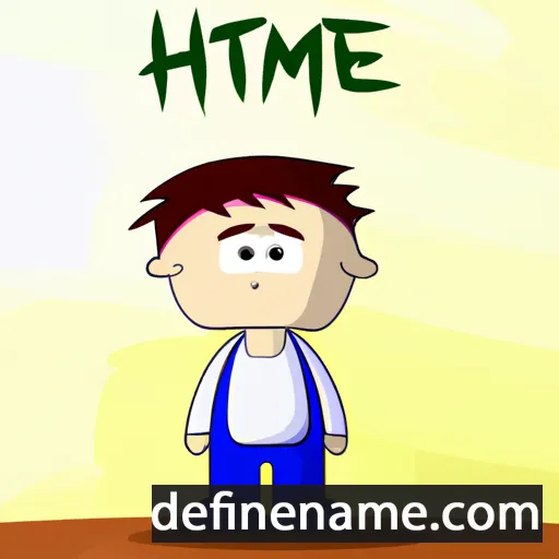 cartoon of the name Hikmet