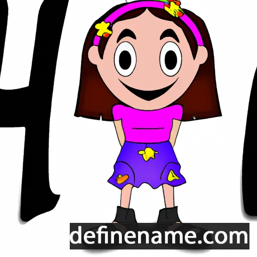 cartoon of the name Hila