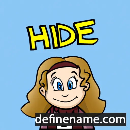 cartoon of the name Hilde