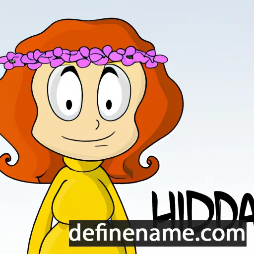 cartoon of the name Hildoara