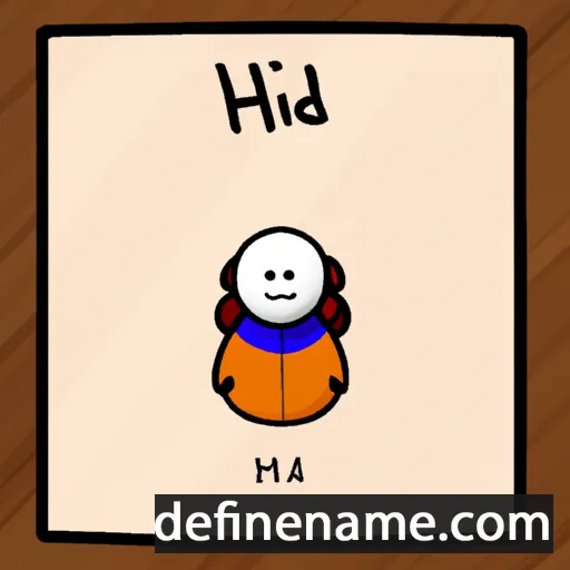 cartoon of the name Hildr