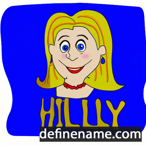 cartoon of the name Hillary