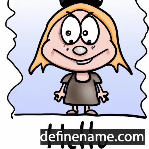 cartoon of the name Hillevi