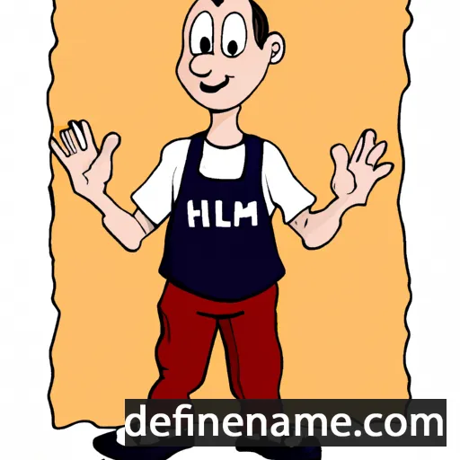 cartoon of the name Hilmar