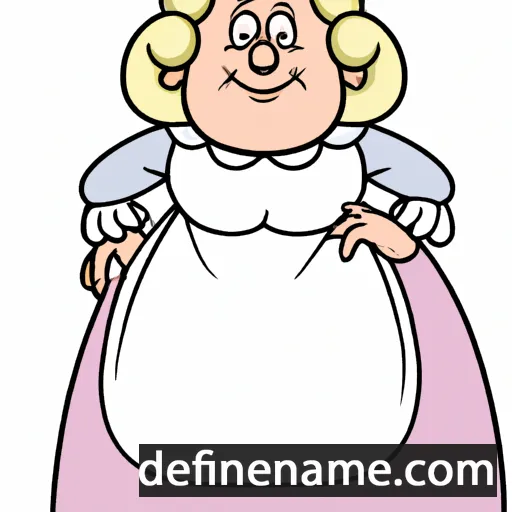 cartoon of the name Hiltrude