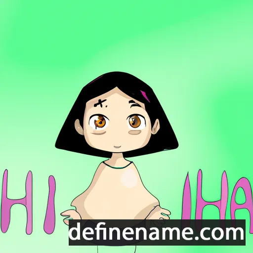 cartoon of the name Hina